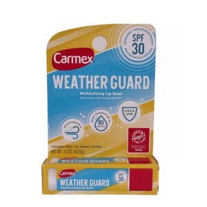 2x Carmex Weather Guard Moisturizing Lip Balm SPF 30 - .15 oz - NEW Exp 10/26